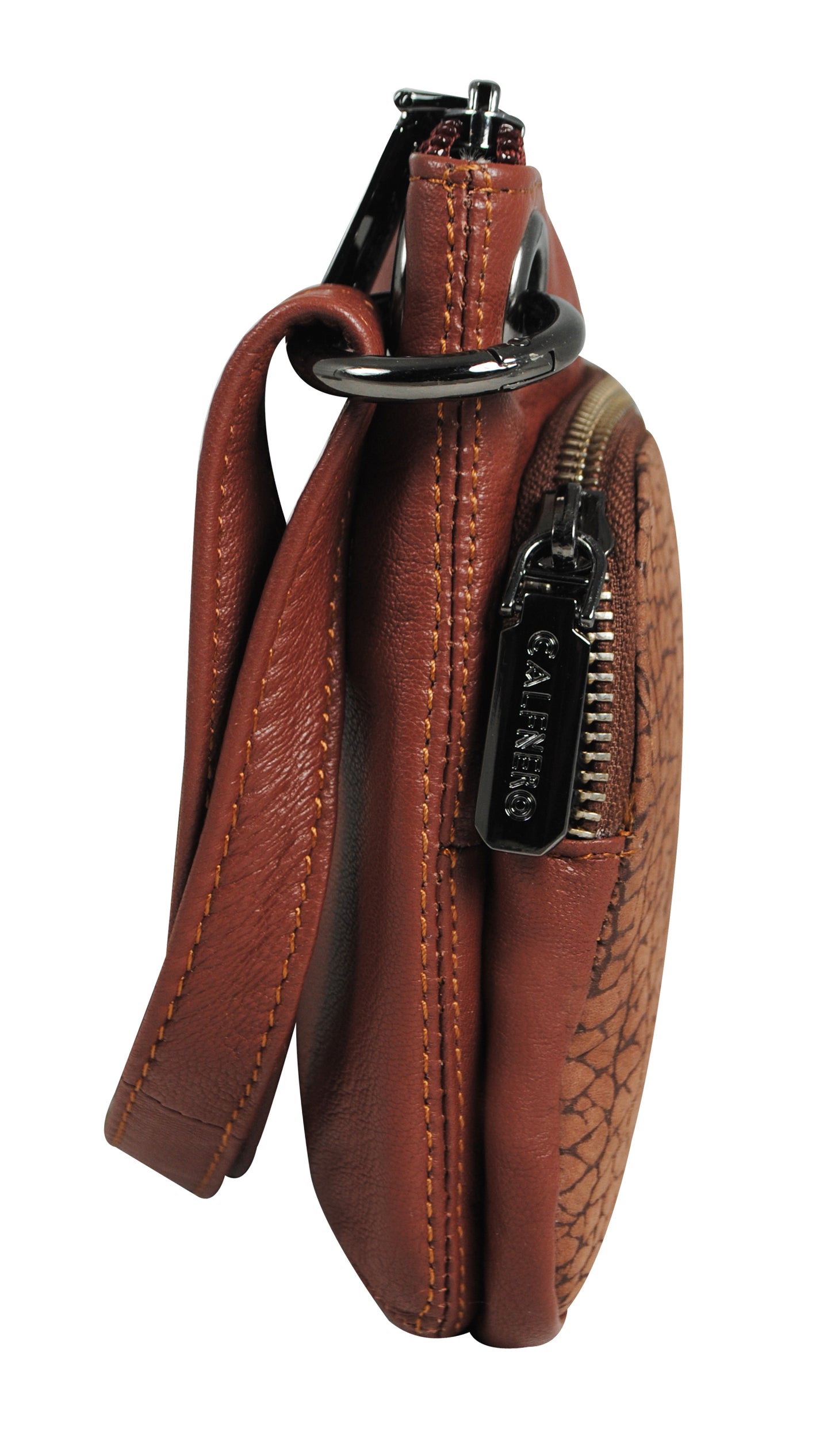 Calfnero Genuine Leather Women's Sling Bag (WS-04-Cognac)