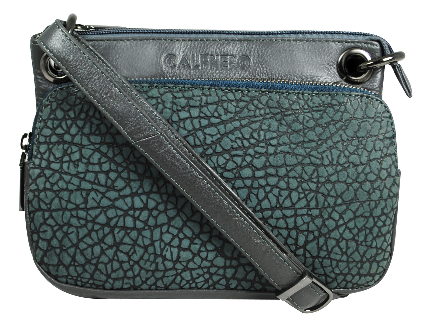 Calfnero Genuine Leather Women's Sling Bag (WS-04-Grey)