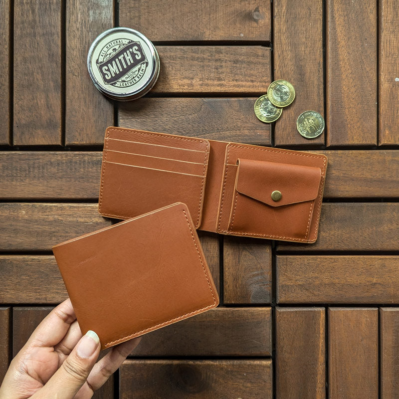 Handmade Leather Wallets for Men with Coin Pocket | CalfNero