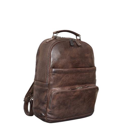"Brooklyn" Large Leather Laptop Backpack