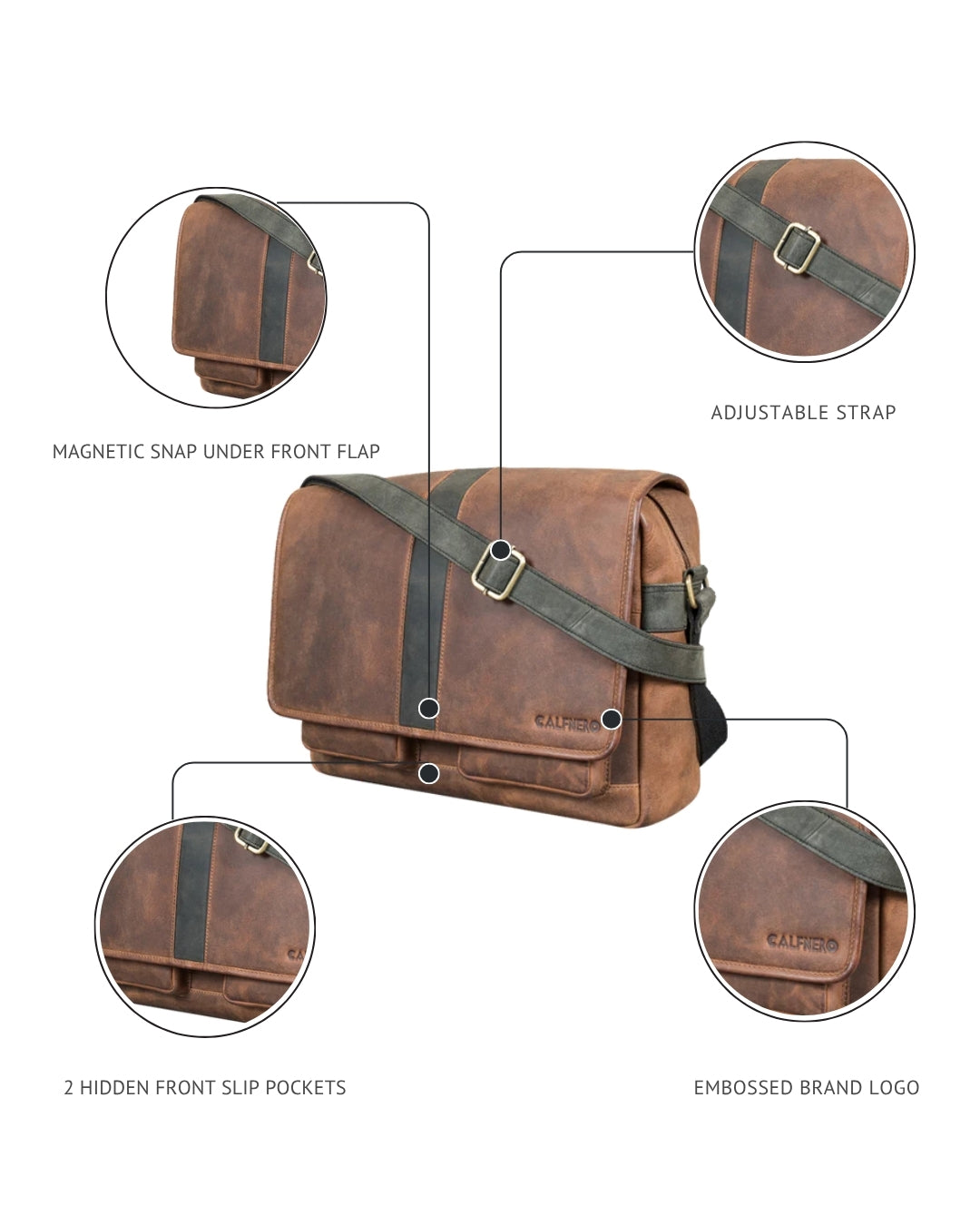 "Haven" Men's Messenger/Laptop bag Men's Messenger Bag