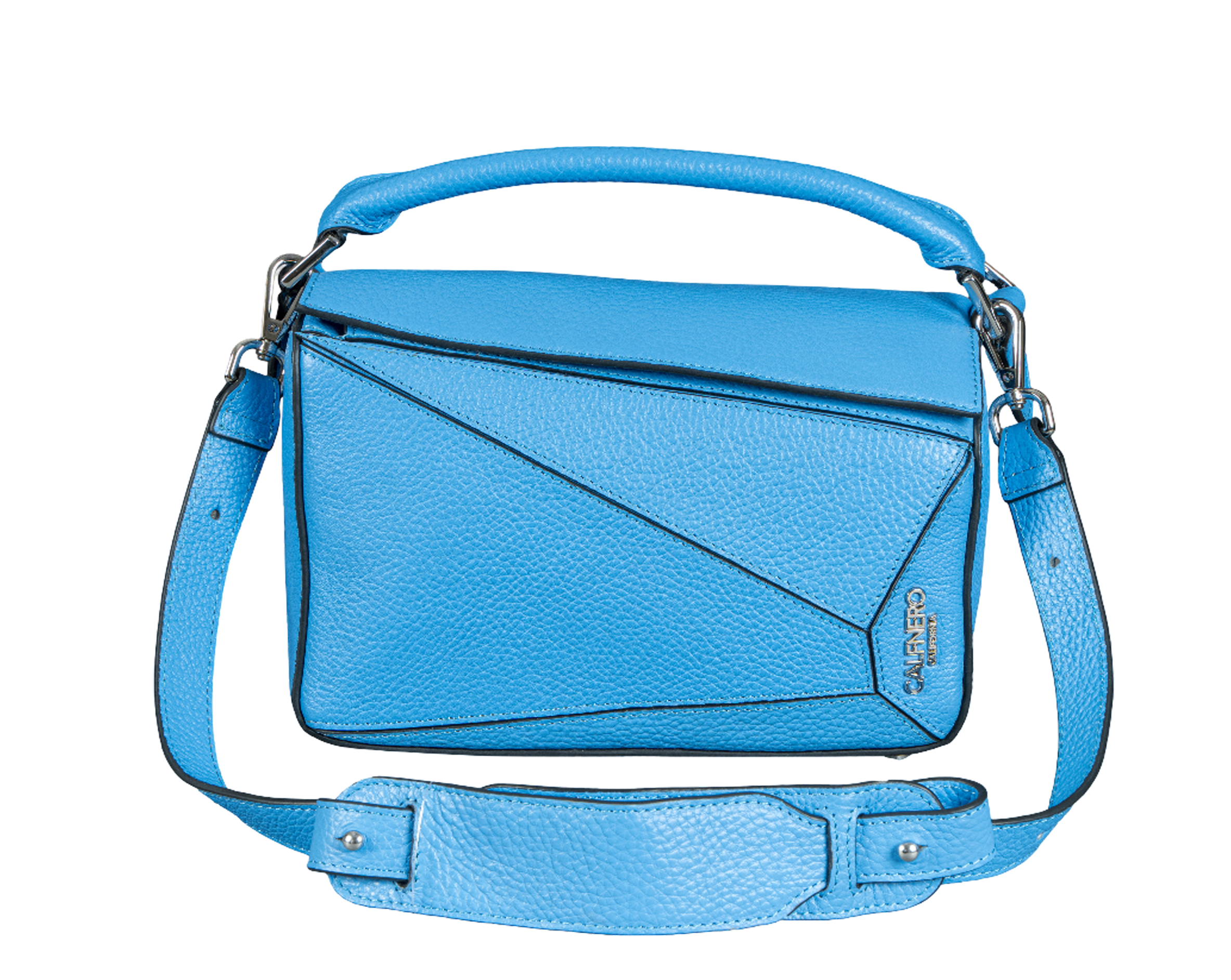 "Zephyr" the Sculpted hand Bag/ Sling Bag for Women Blue