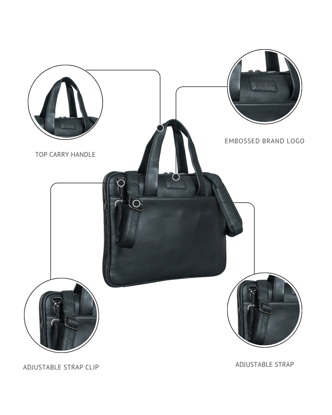 "Cole" Laptop Bag for Men Men's Messenger Bag