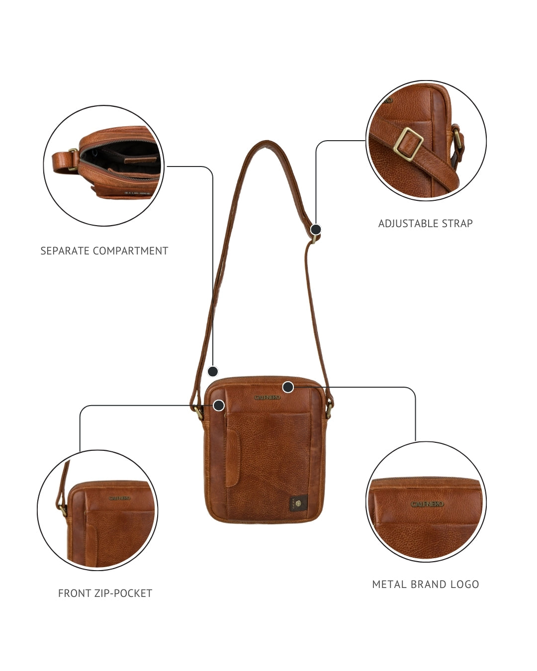 Caliber Men's Cross Body Bag