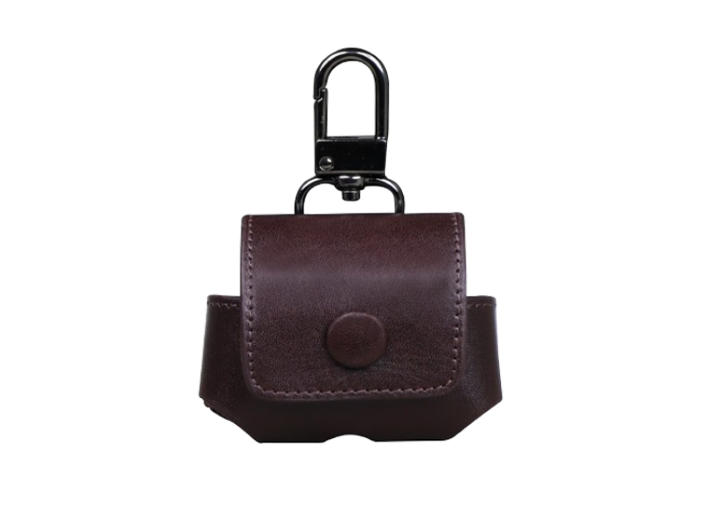 "Ano" – Minimalist Leather Case for AirPods Protection Brown