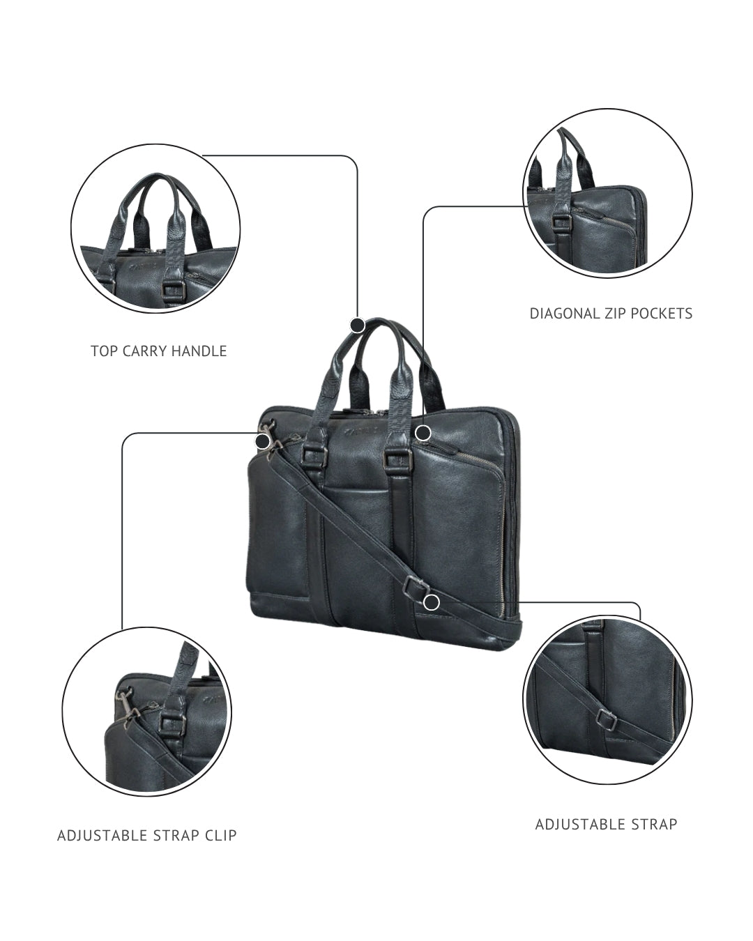 "Kavi" Laptop Bag for Men Men's Messenger Bag