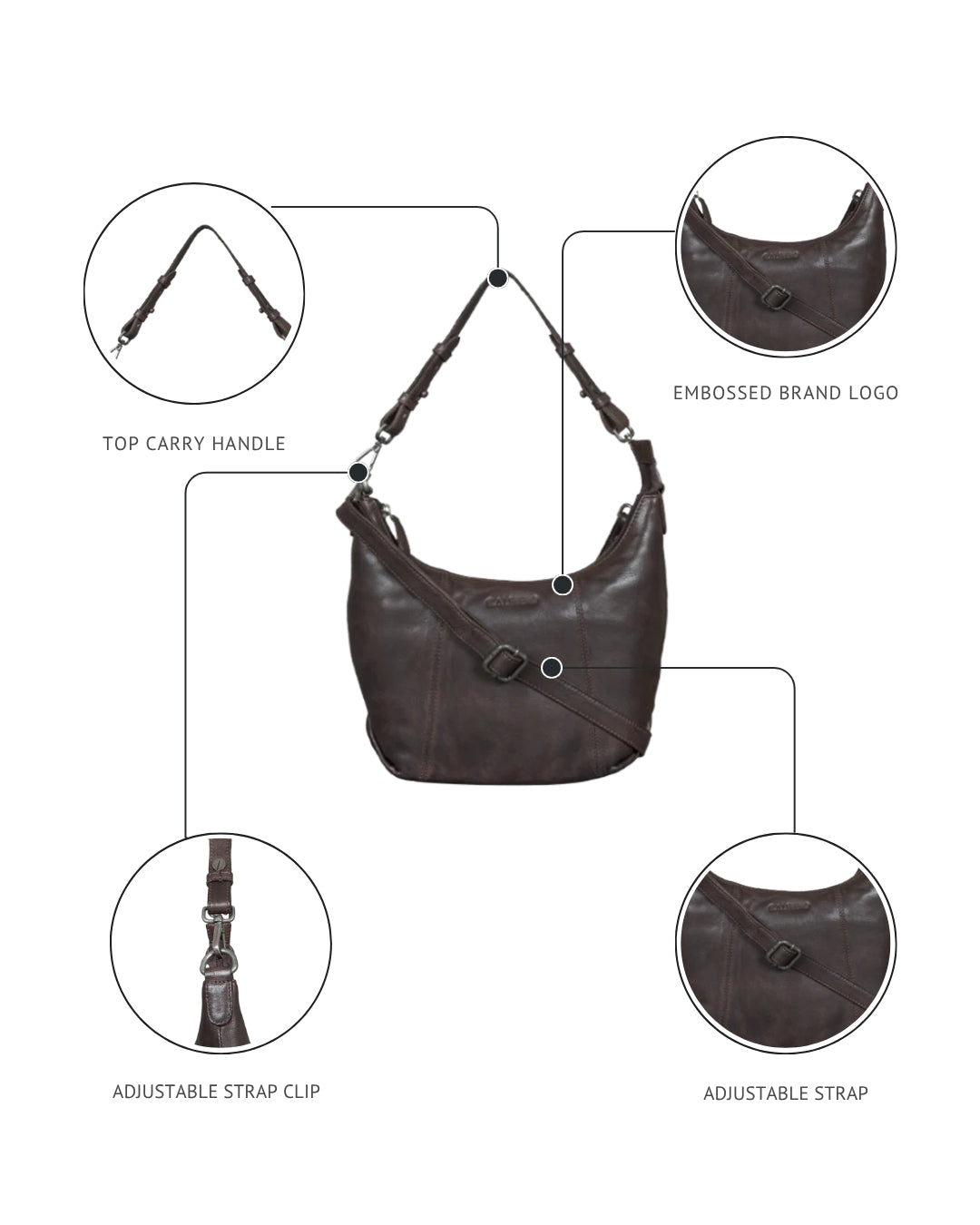 "Elira" Convertible Shoulder & Sling Bag Women's Shoulder Bag