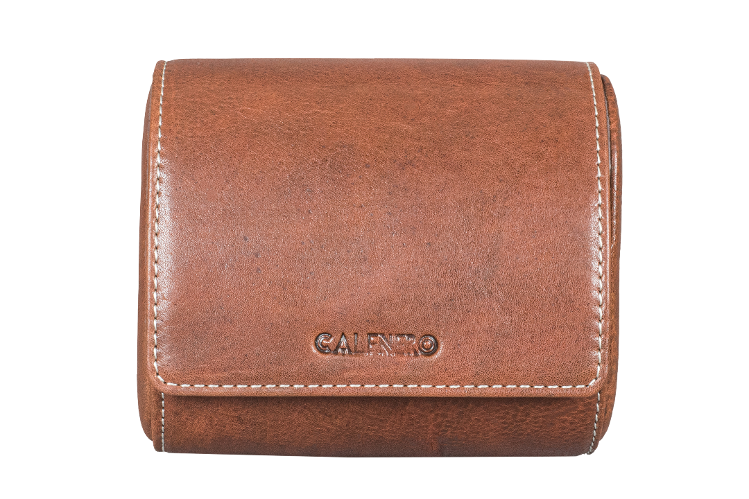 "Tick" Premium Watch Case Camel