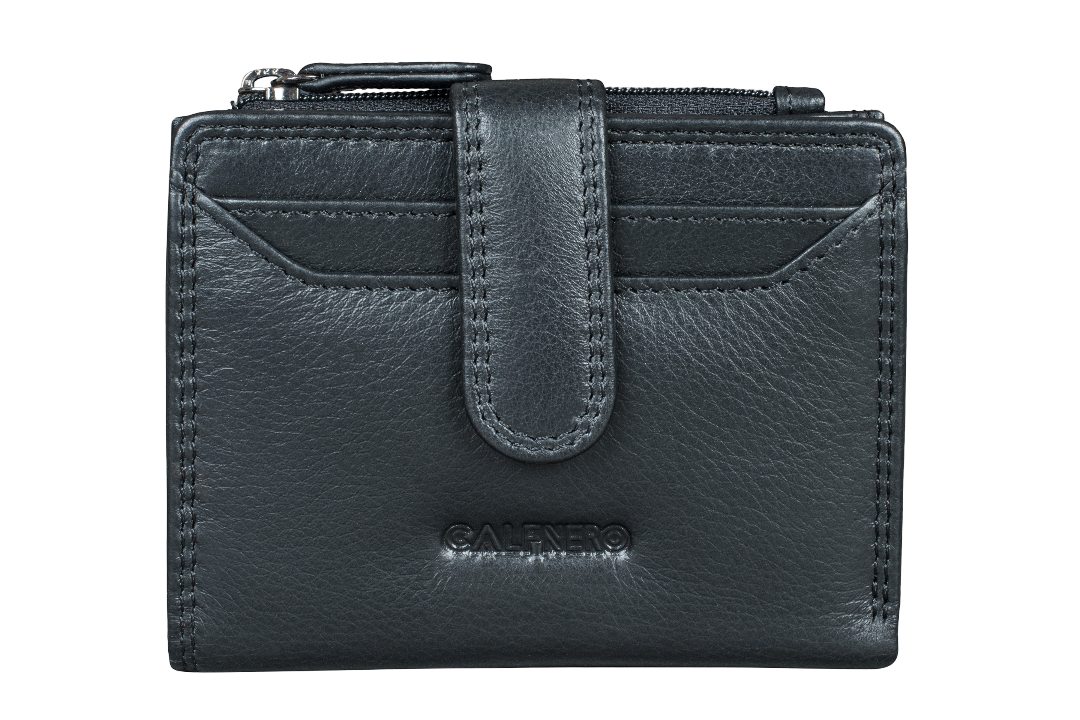 "Polly " Card Case/Coin Case/Mini Wallet Black