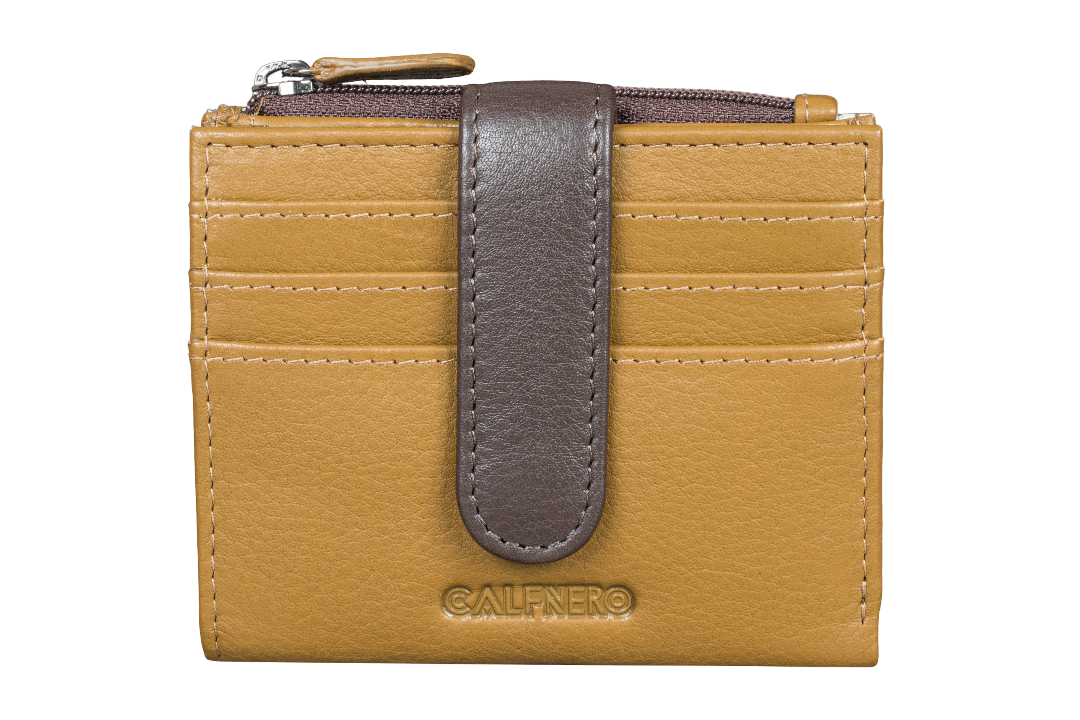 "Katy" Card Case/Coin Case/Mini Wallet Mustard