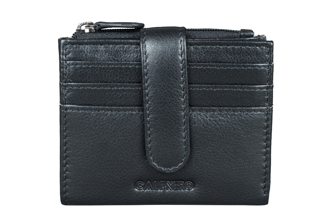 "Katy" Card Case/ Mini Wallet Black