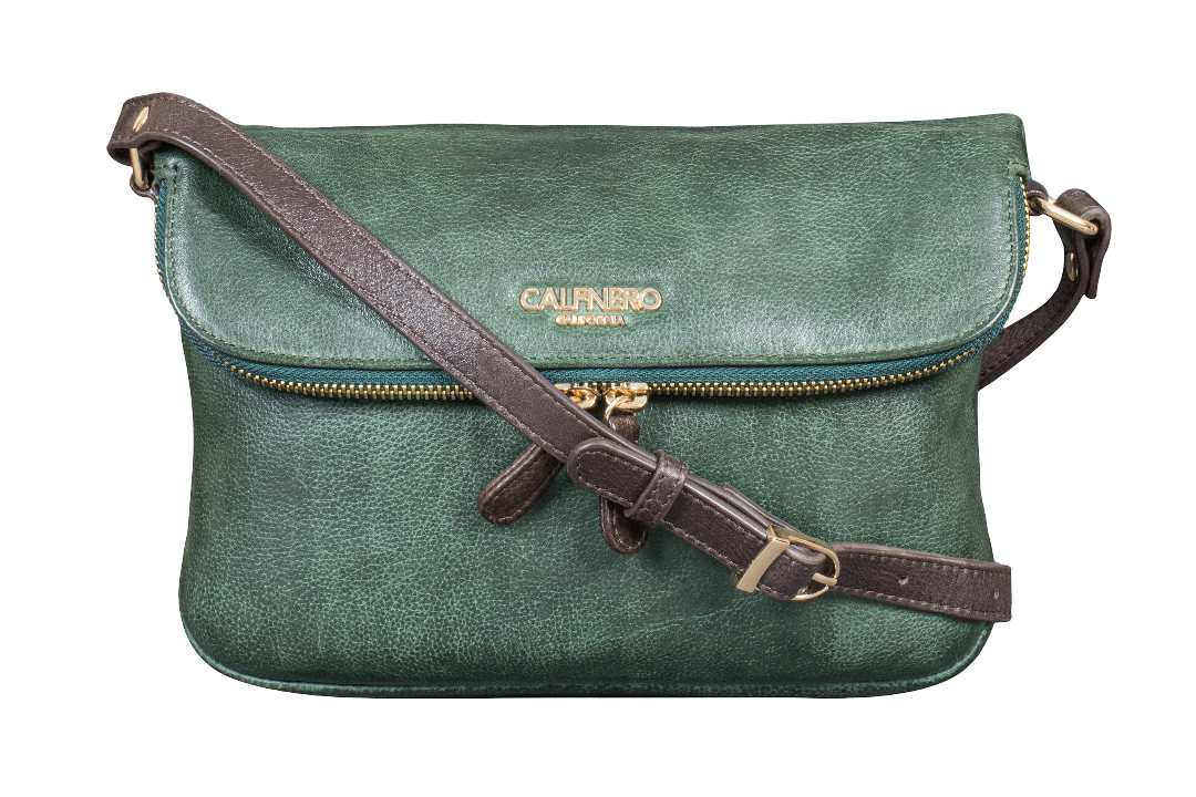"Ziya" Women's Sling Bag Dark Green.