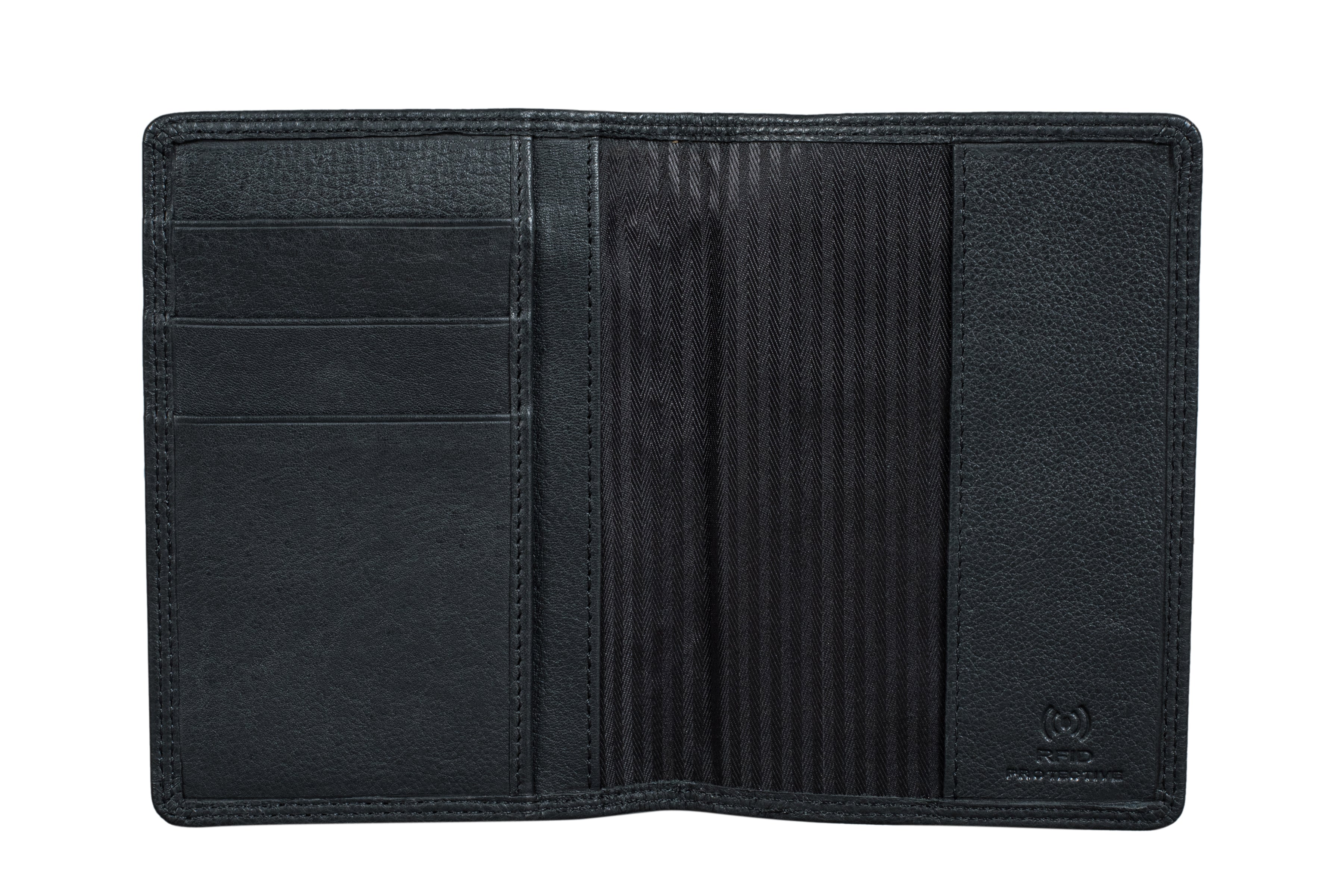 "Regal" passport holder (5232-Black-N)