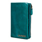 "Zyra"stylish and vibrant teal wallet