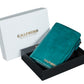 "Zyra"stylish and vibrant teal wallet