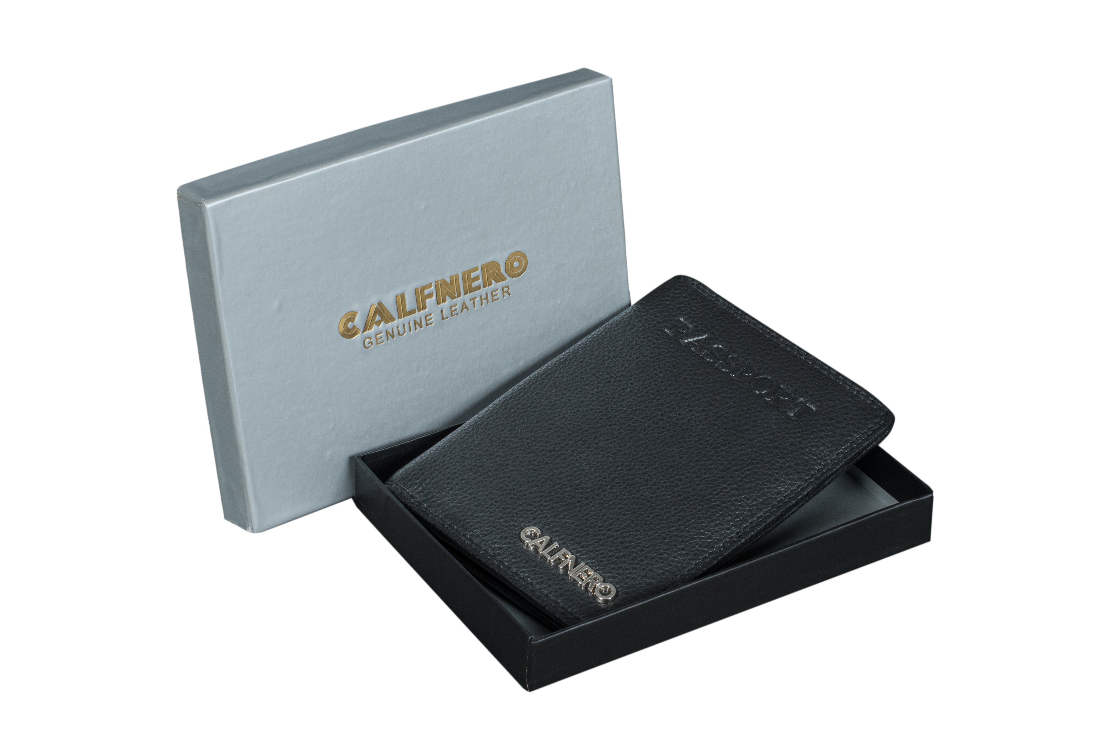 "Regal" passport holder (5232-Black-N)