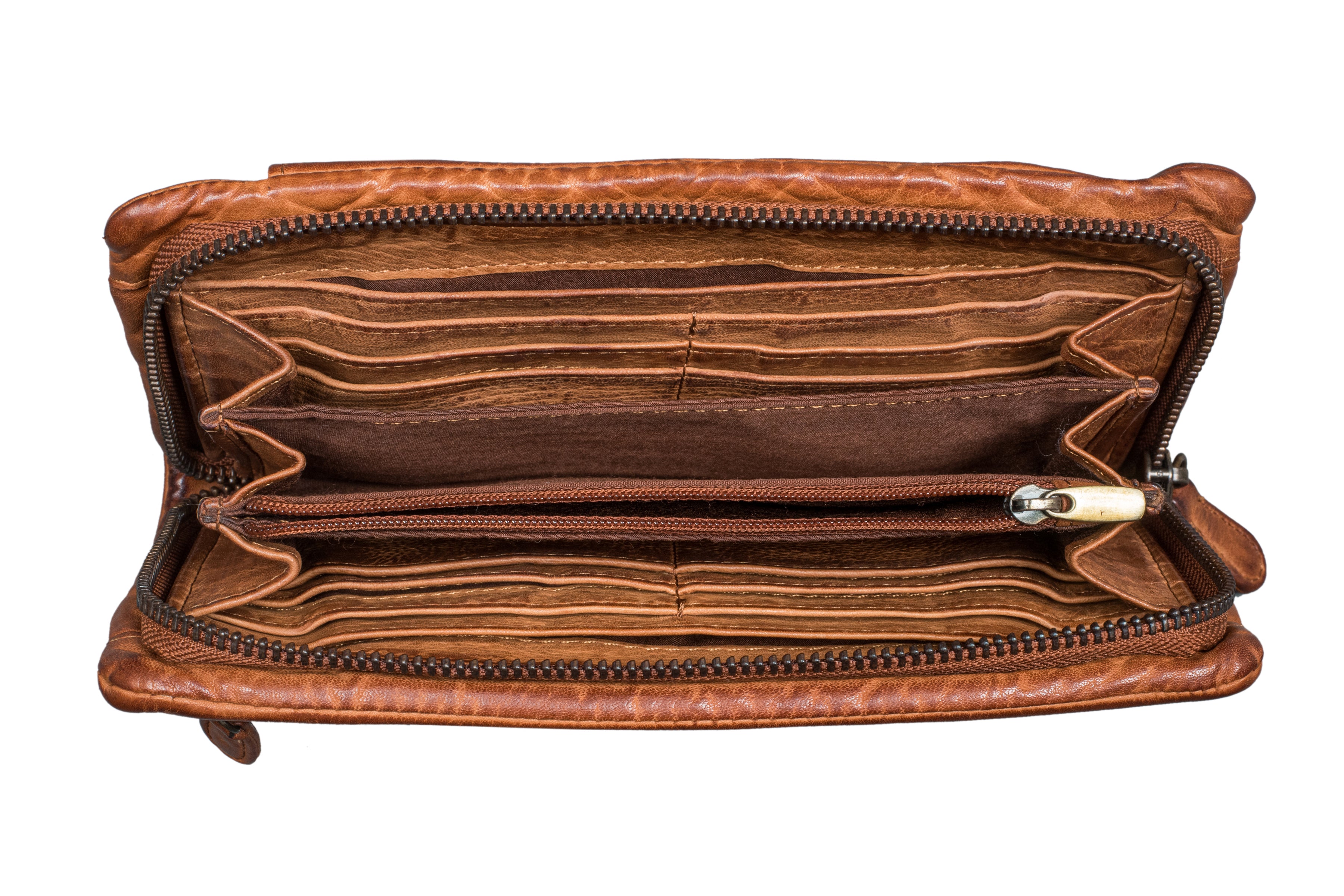 "Rustic" Leather Wallet for Women