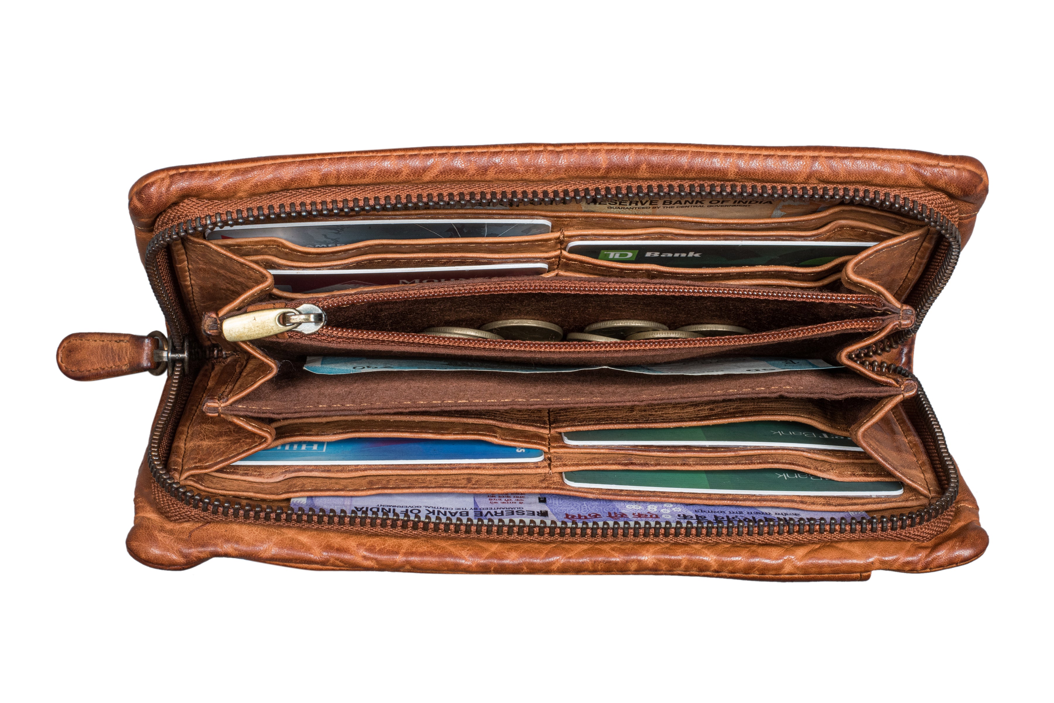 "Rustic" Leather Wallet for Women