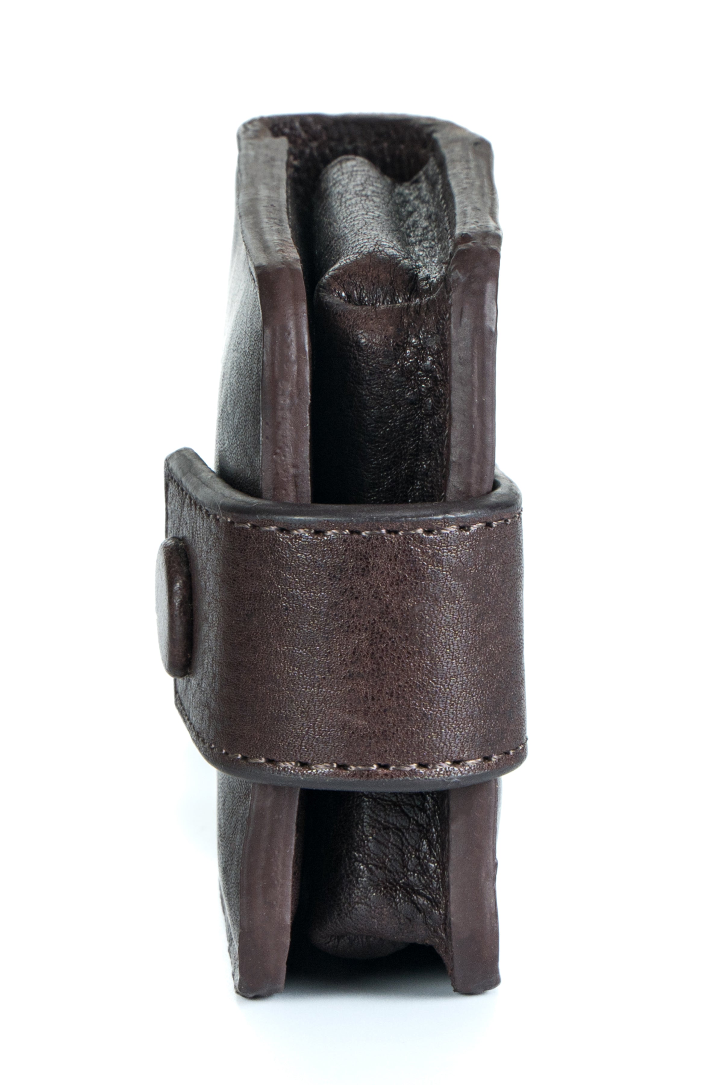 "Clara" Compact Leather Grooming Pouch