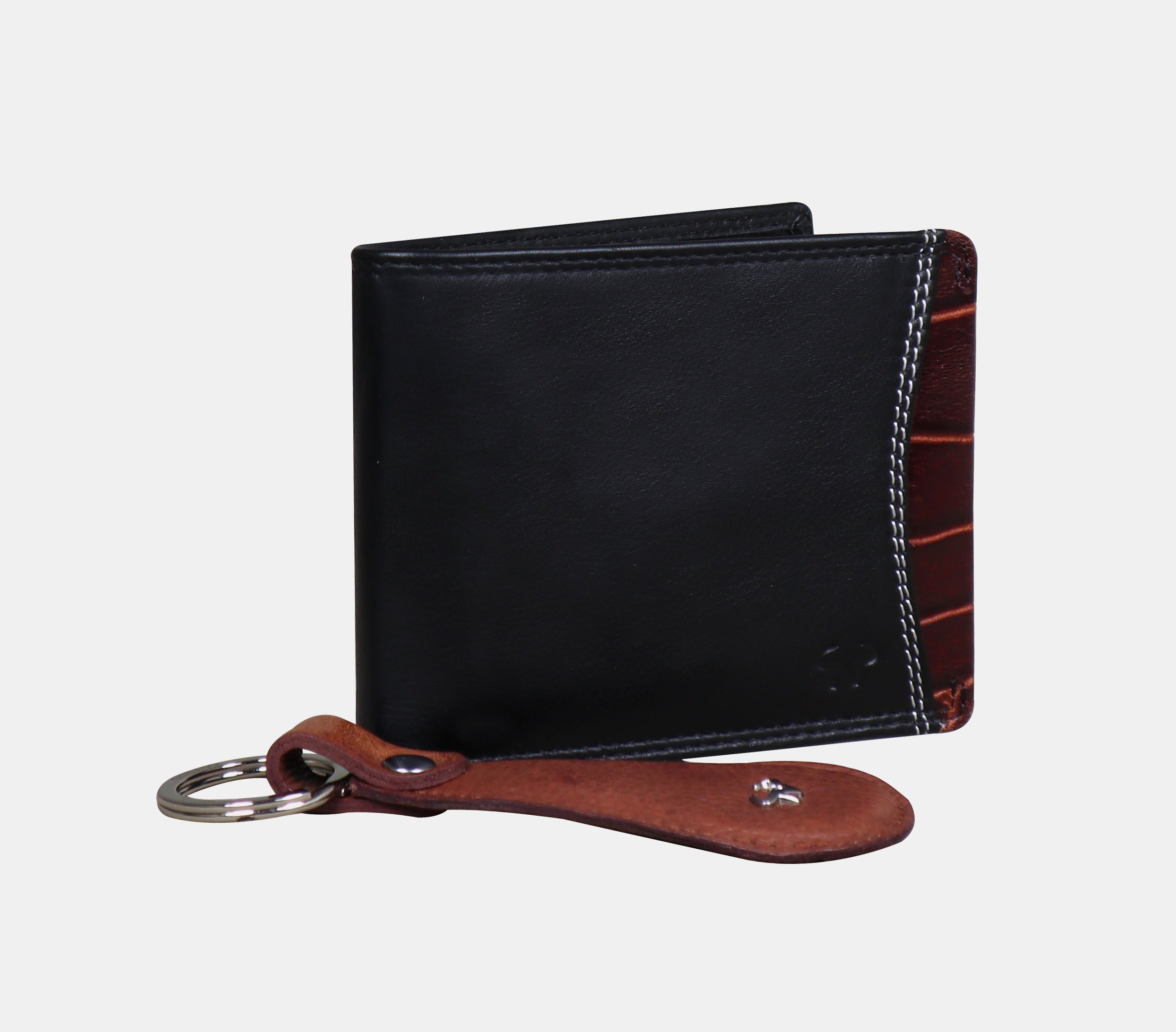 "Alder" Men's Wallet with Key Ring Men's Combo