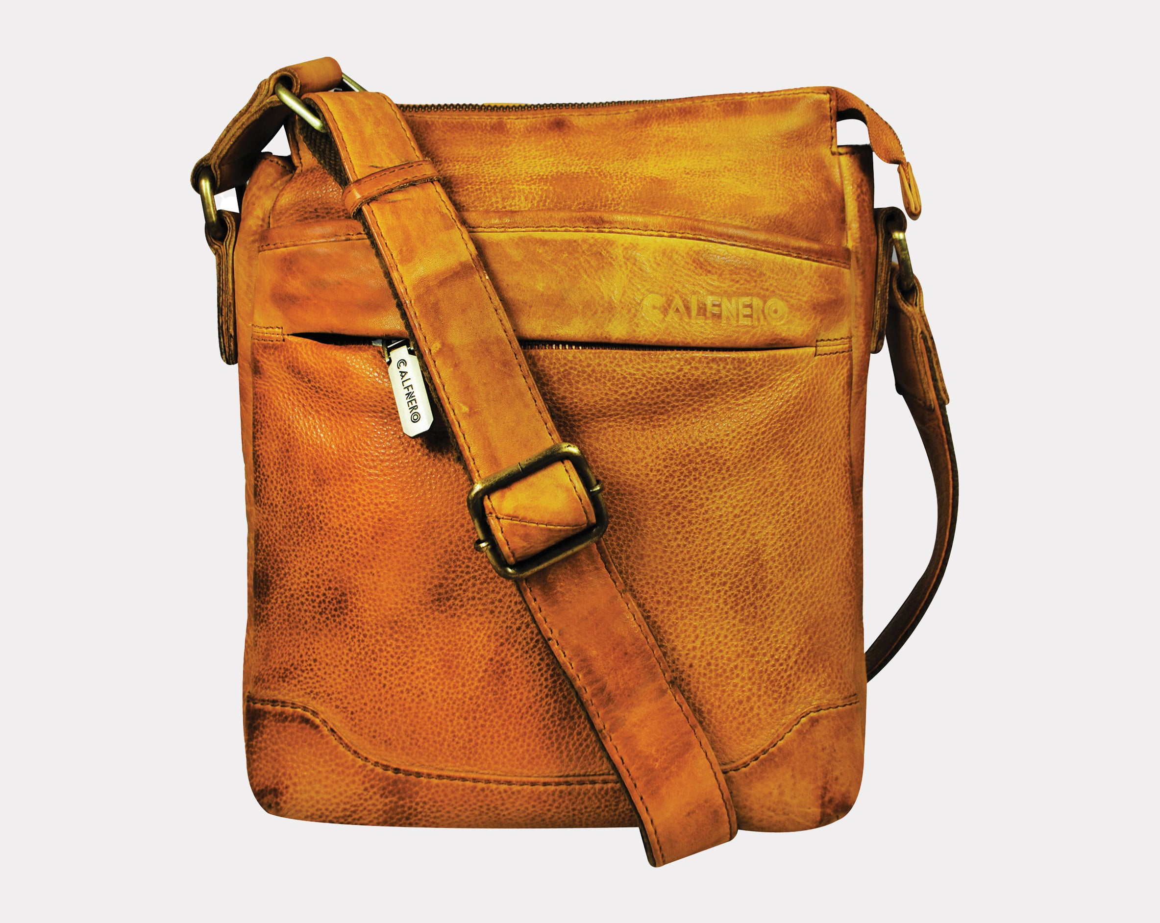 "Henry" Men's Cross Body Bag Camel