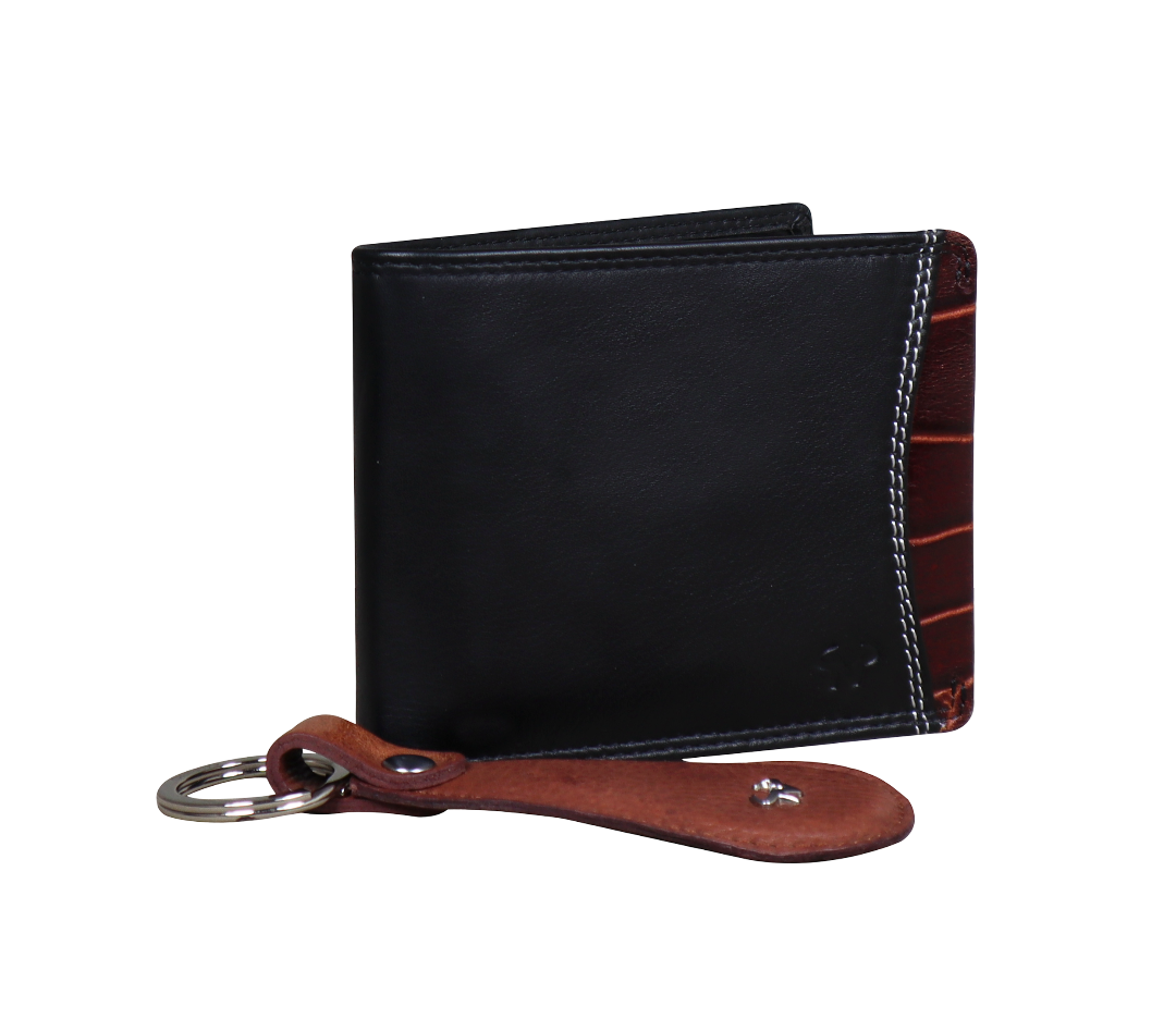 "Alder" Men's Wallet with Key Ring Men's Combo