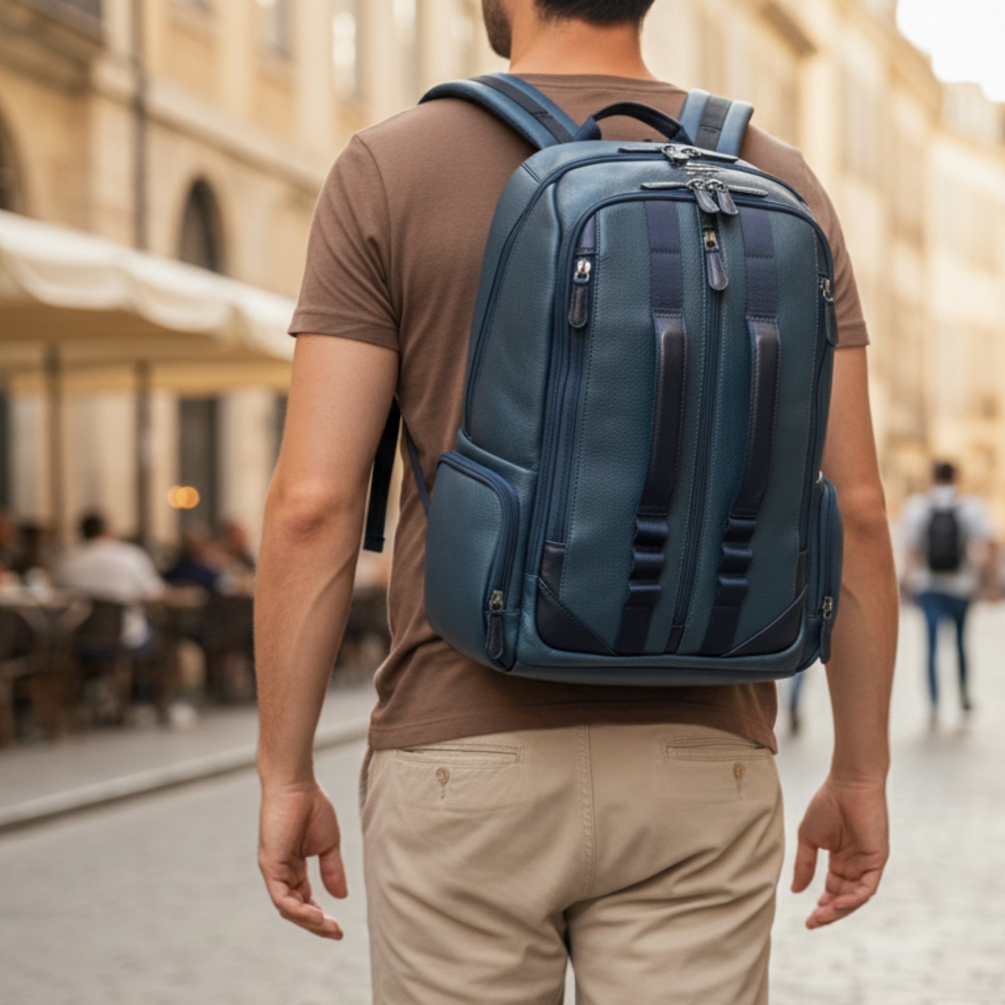 "Thore" Luxury Leather Backpack
