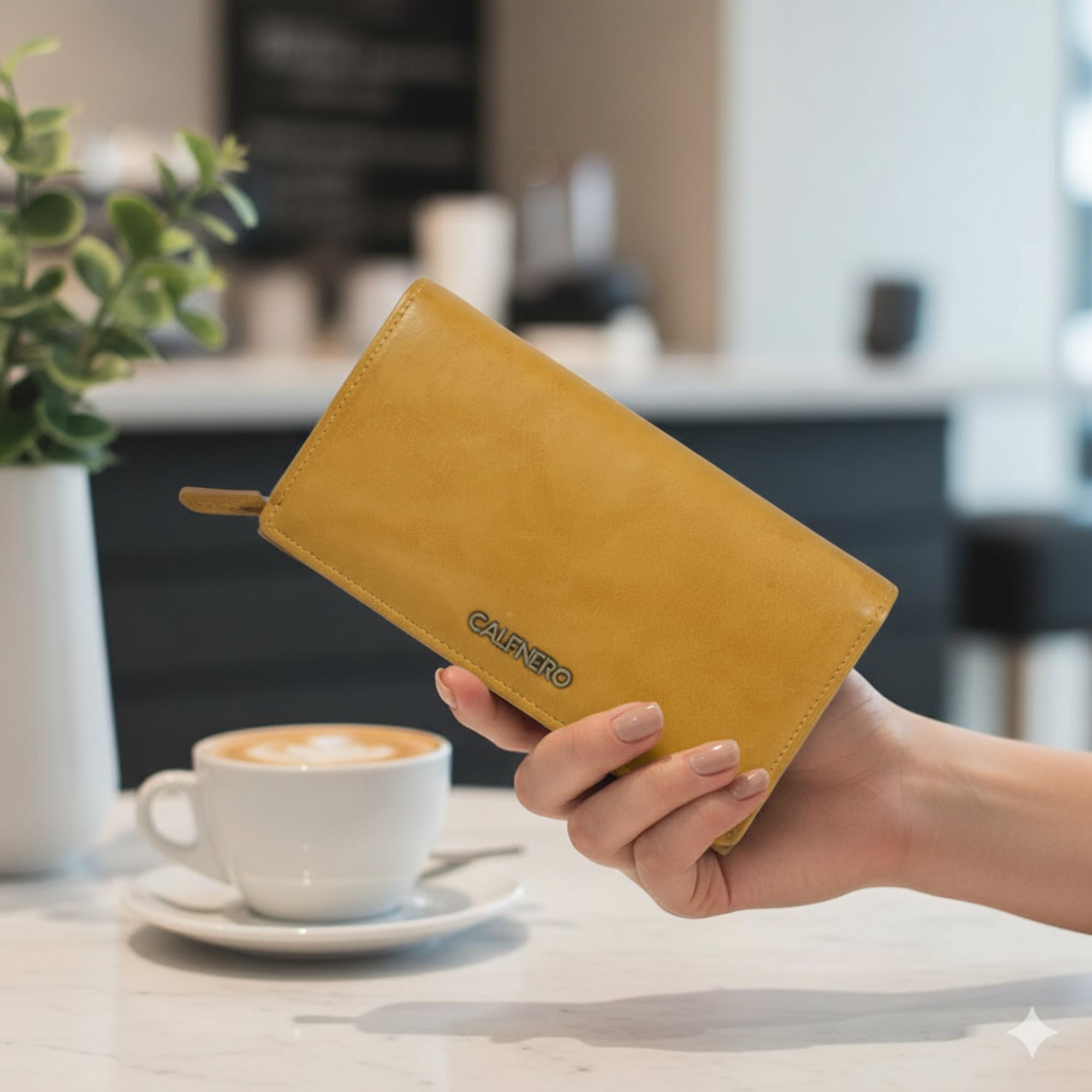 " Siena" Long Women's Wallet by Calfnero Women's Wallet