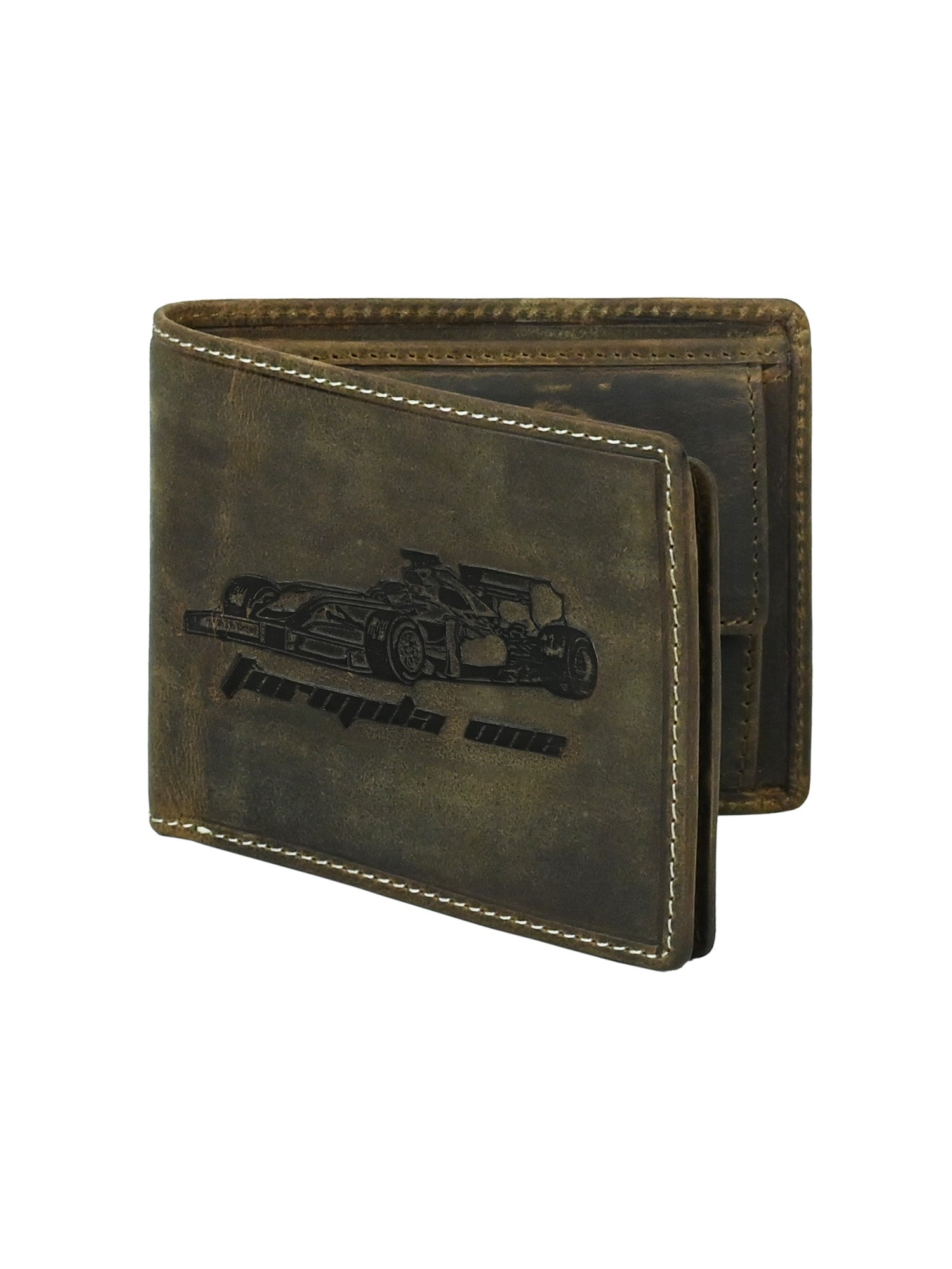 "RetroRun" Vintage-Inspired Hunter Leather Wallet for Men