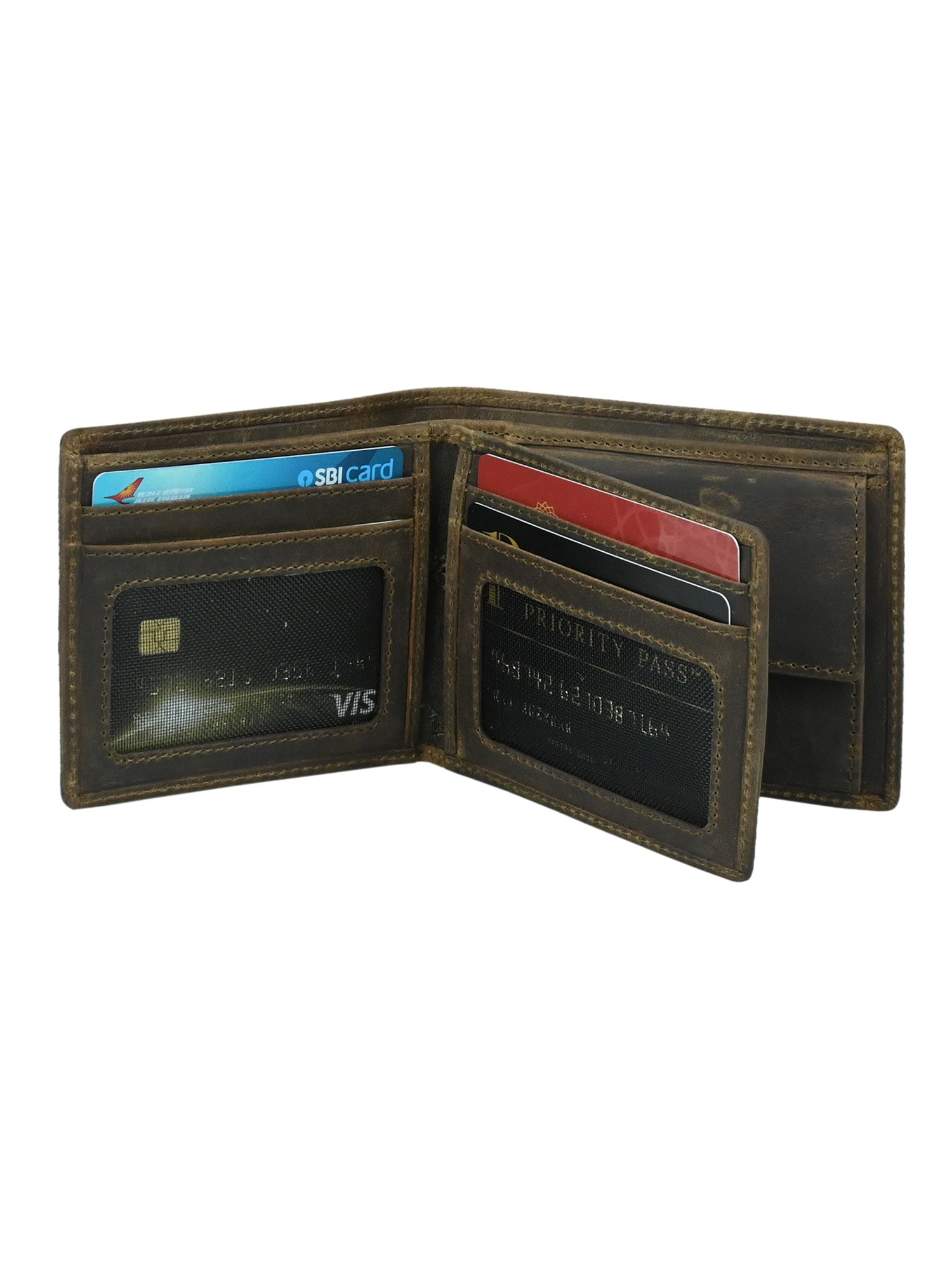 "RetroRun" Vintage-Inspired Hunter Leather Wallet for Men