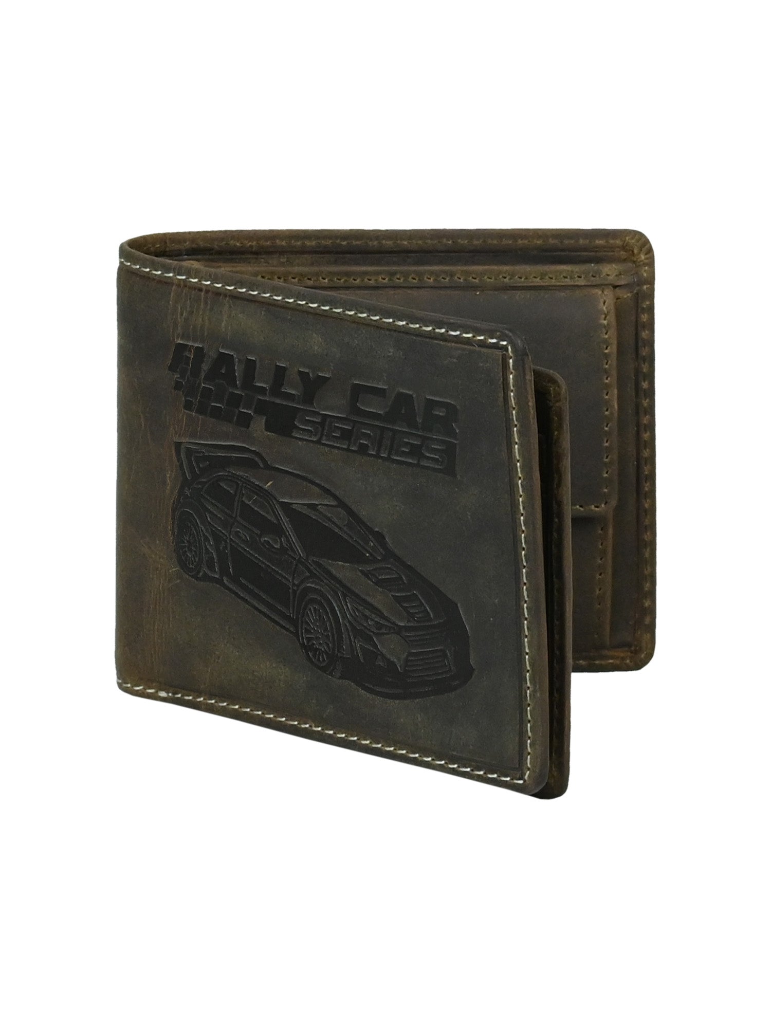 "RetroRun" Vintage-Inspired Hunter Leather Wallet for Men