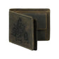 "RetroRun" Vintage-Inspired Hunter Leather Wallet for Men (25161)
