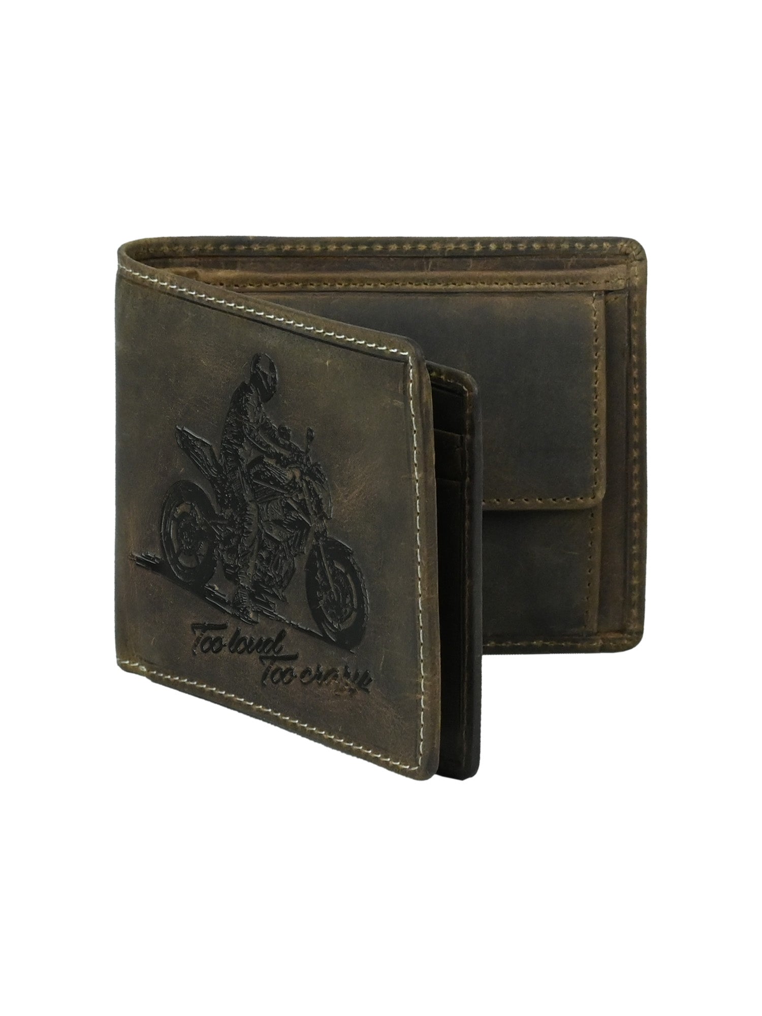 "RetroRun" Vintage-Inspired Hunter Leather Wallet for Men