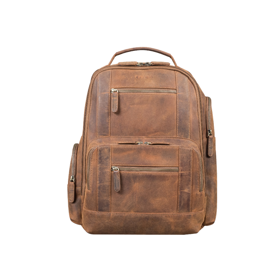 "Andy" Large Leather Laptop Backpack