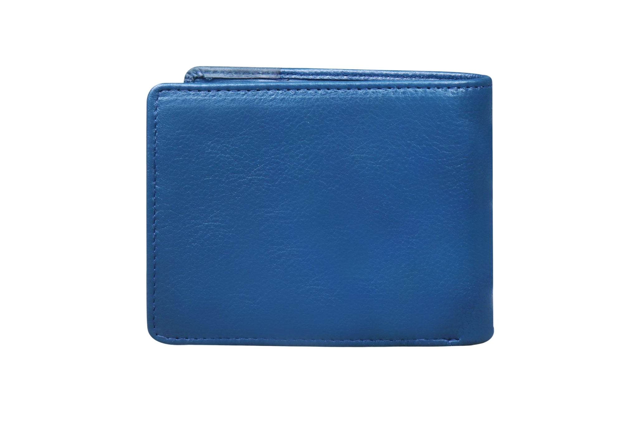 Calfnero Men's Genuine Leather Wallet 1224 Blue | Slim Bi-Fold Wallet