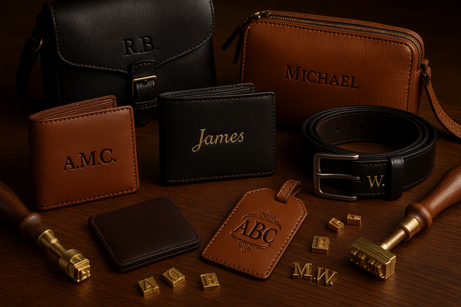 personalize your leather products