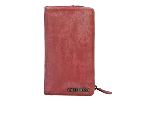 "Blossom" ladies purse - Dip Washed Leather Pink