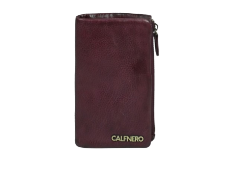 "Zyra"stylish and vibrant teal wallet Red