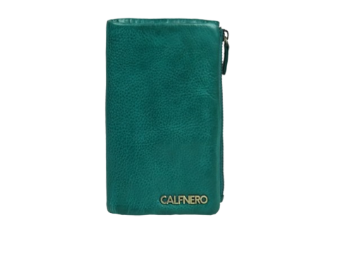 "Zyra"stylish and vibrant teal wallet Green