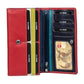 Calfnero Genuine Leather Women's wallet (007-Red-Multi)