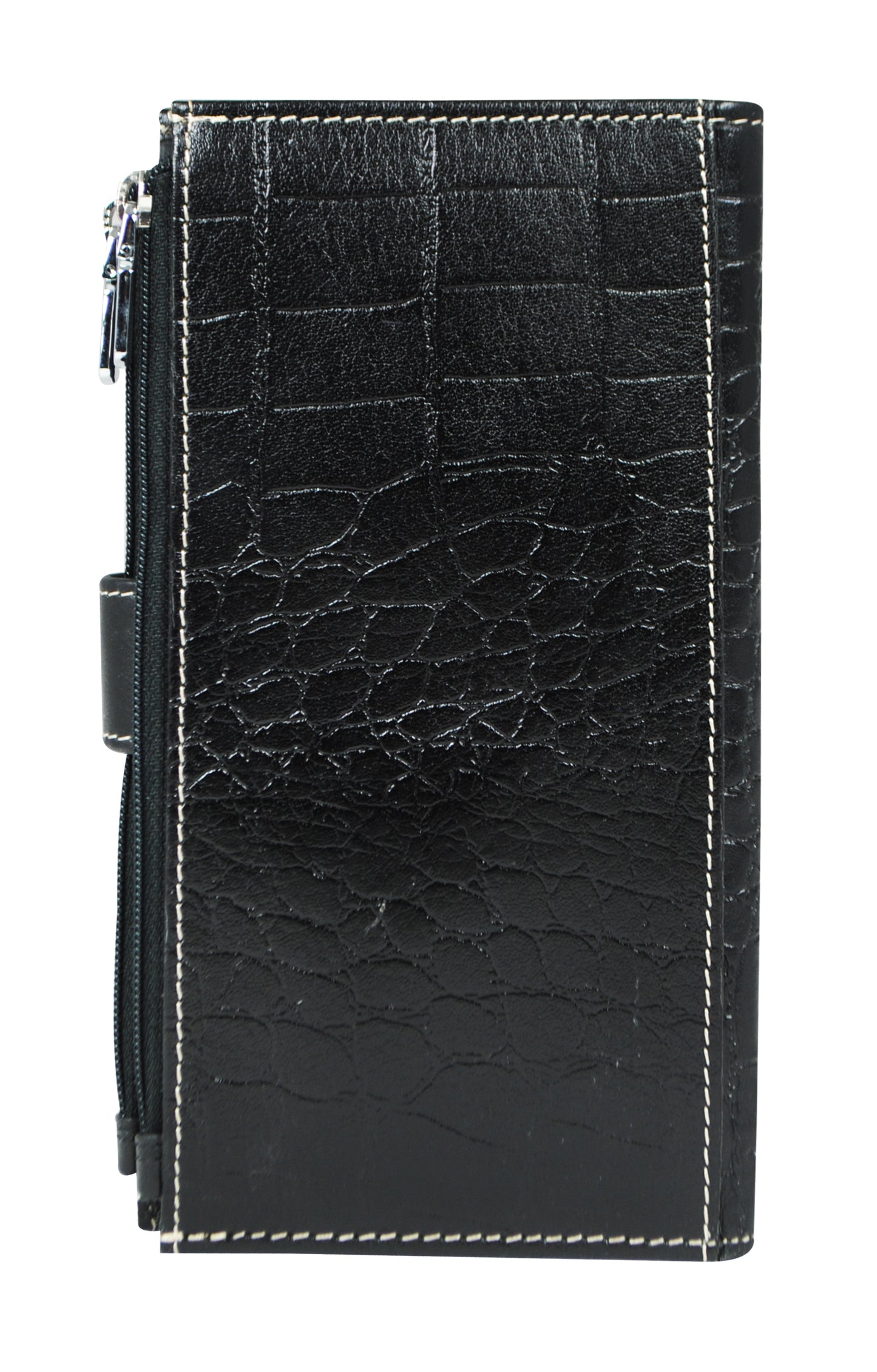 Calfnero Genuine Leather Women's wallet (1011-Black-Coco)