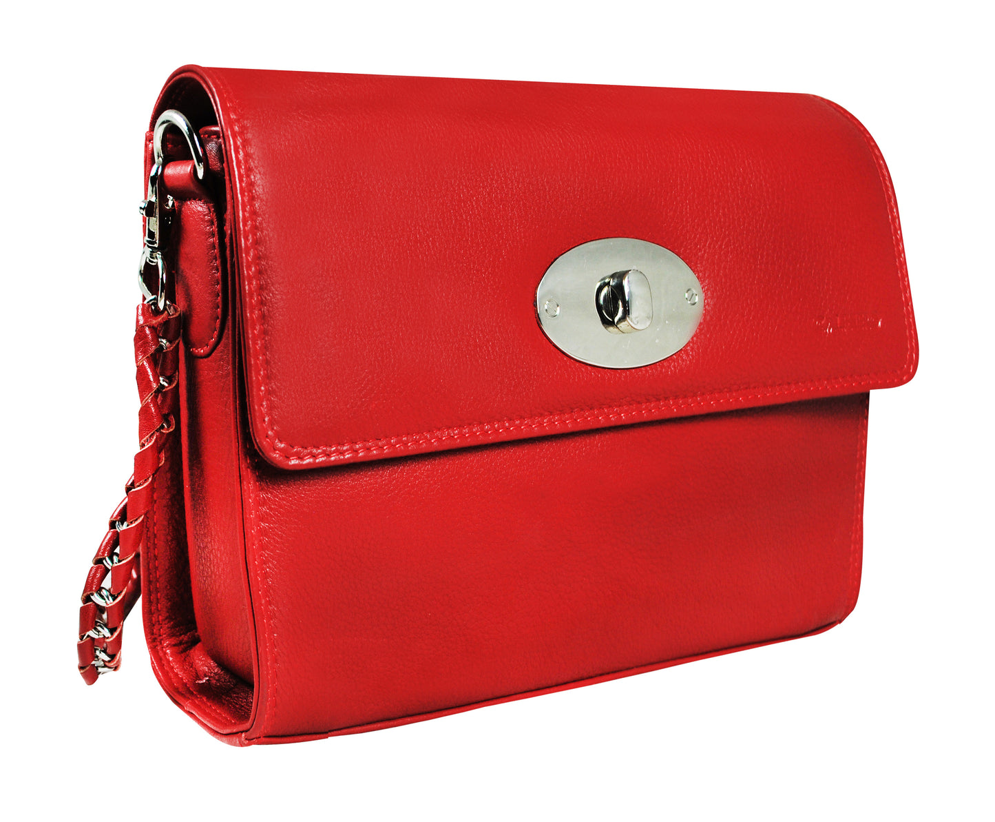 Calfnero Genuine Leather Women's Sling Bag (102-Red)