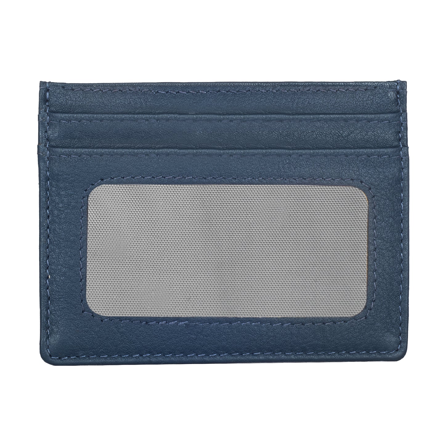 Calfnero Genuine Leather Card Case (1044-Navy)