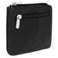 Genuine Leather Key Case cum Coin Purse (1222-Black)