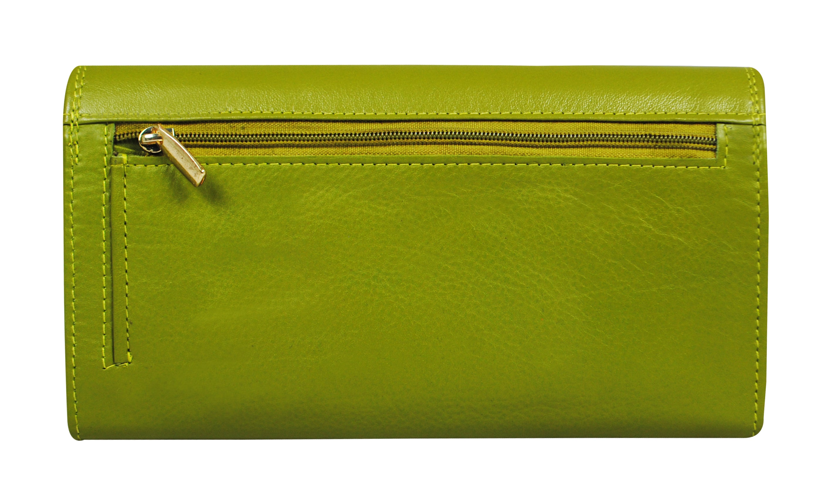Buy Classic Zip Around Wallet for women in India (Olive Green) | Tan & Loom