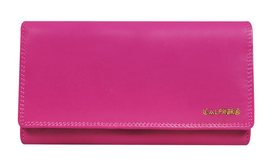 Calfnero Genuine Leather Women's Wallet (12314-Pink)