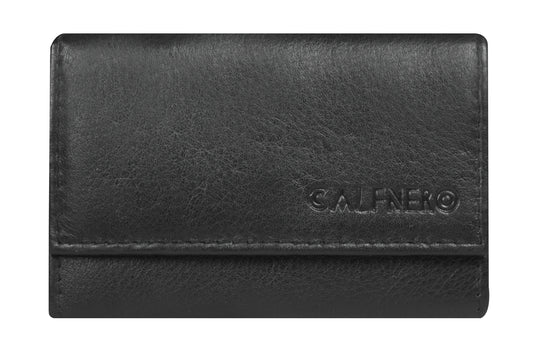 Calfnero Genuine Leather Card Case (12328-Black)