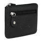 Genuine Leather Key Case,Coin Purse-key & coin holder (1589-Black)