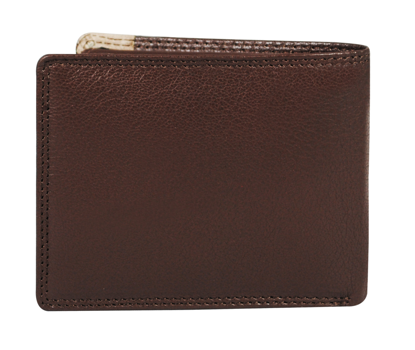 Calfnero Genuine Leather  Men's Wallet (22012-Brown)