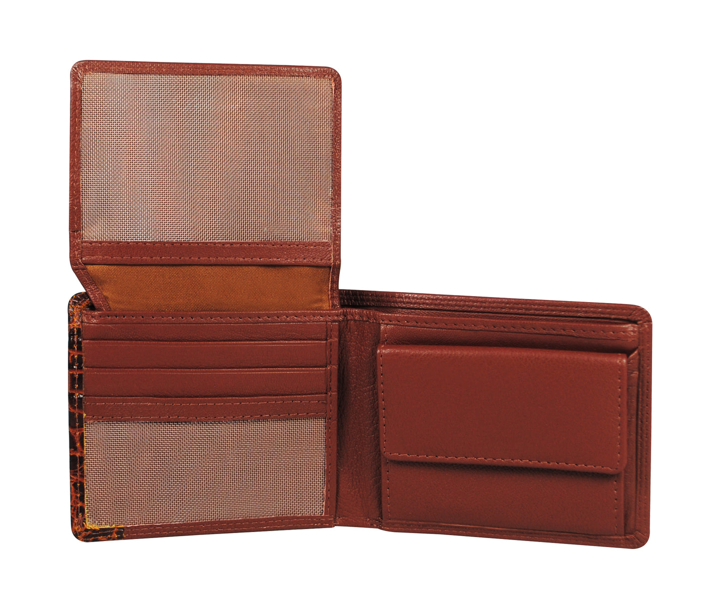 Calfnero Genuine Leather  Men's Wallet (22012-Cognac)